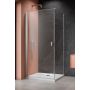 Drzwi prysznicowe 100 cm uchylne nikiel szczotkowany/szkło przezroczyste 100221009101R Radaway Nes Brushed Nickel KDJ I zdj.1