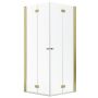 Kabina prysznicowa część prawa 80x80 cm kwadratowa złoty połysk/szkło przezroczyste 100240800901R Radaway Nes Gold KDD-B zdj.1
