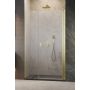 Drzwi prysznicowe 140 cm uchylne złoty szczotkowany/szkło przezroczyste 100281409901R Radaway Nes Brushed Gold DWS zdj.1