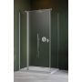 Drzwi prysznicowe 90 cm uchylne szczotkowany/szkło przezroczyste 100320909101L Radaway Nes Brushed Nickel KDJ II zdj.1