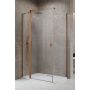 Drzwi prysznicowe 100 cm uchylne miedź szczotkowany/szkło przezroczyste 100321009301L Radaway NES 6 Brushed Copper KDJ II zdj.1