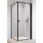 Drzwi prysznicowe 100 cm uchylne do ścianki bocznej 100721005456R Radaway Nes 8 Black KDJ I zdj.1