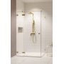Drzwi prysznicowe 90 cm uchylne 100970909901L Radaway Essenza Pro Brushed Gold KDJ zdj.1