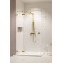 Drzwi prysznicowe 120 cm uchylne 100971209901L Radaway Essenza Pro Brushed Gold KDJ zdj.1