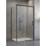 Drzwi prysznicowe 120 cm rozsuwane do ścianki bocznej 101151205401R Radaway Idea Black KDS zdj.1