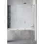 Drzwi parawanu 58.8 cm 2-częściowy szczotkowany/szkło przezroczyste 103095889101R Radaway Furo SL Brushed Nickel PND II zdj.1