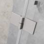 Drzwi prysznicowe 100 cm uchylne szczotkowany/szkło przezroczyste 13850149101R Radaway Essenza Brushed Nickel DWJ zdj.3