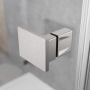 Drzwi prysznicowe 100 cm uchylne szczotkowany/szkło przezroczyste 13850149101R Radaway Essenza Brushed Nickel DWJ zdj.4