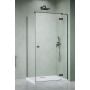 Drzwi prysznicowe 110 cm uchylne gunmetal szczotkowany/szkło przezroczyste 13850419201R Radaway Essenza 6 Brushed GunMetal KDJ zdj.1
