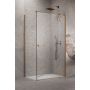 Drzwi prysznicowe 110 cm uchylne miedź szczotkowany/szkło przezroczyste 13850419301R Radaway Essenza Brushed Copper KDJ zdj.1