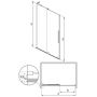 Drzwi prysznicowe NA WYMIAR 115 cm rozsuwane szczotkowany/szkło przezroczyste 20250306142530182502 Radaway Furo SL Brushed Nickel DWJ zdj.2
