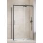 Ścianka prysznicowa 80 cm szczotkowany/szkło przezroczyste 3870519201L Radaway Idea Brushed GunMetal KDJ zdj.1