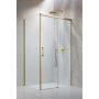 Drzwi prysznicowe 120 cm rozsuwane złoty szczotkowany/szkło przezroczyste 3870429901R Radaway Idea Brushed Gold KDJ zdj.1