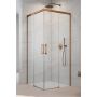 Drzwi prysznicowe 80 cm rozsuwane miedź szczotkowany/szkło przezroczyste 3870619301L Radaway Idea 6 Brushed Copper KDD zdj.1