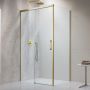 Drzwi prysznicowe 100 cm rozsuwane złoty szczotkowany/szkło przezroczyste 3870409901L Radaway Idea Brushed Gold KDJ zdj.4