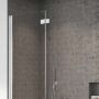 Parawan nawannowy 100 cm 2-częściowy szczotkowany/szkło przezroczyste 100101009101L Radaway Nes Brushed Nickel PND zdj.4