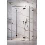Drzwi prysznicowe 90 cm uchylne 100973905401R Radaway Essenza Pro Black KDJ+S zdj.1