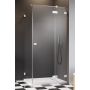 Drzwi prysznicowe 90 cm uchylne do ścianki bocznej 100970900401R Radaway Essenza Pro White KDJ zdj.1
