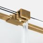 Kabina prysznicowa 90x80 cm prostokątna złoty szczotkowany/szkło przezroczyste EXK7596 New Trendy Smart Gold Brushed zdj.4