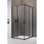 Drzwi prysznicowe 90 cm rozsuwane czarny mat/szkło przezroczyste 10170905401L Radaway Premium Pro Black KDD zdj.1