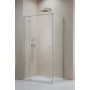 Ścianka prysznicowa 23.7 cm szczotkowany/szkło przezroczyste 104702379101L Radaway Essenza 8 Brushed Nickel KDJ zdj.1