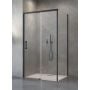 Drzwi prysznicowe 100 cm rozsuwane czarny mat/szkło przezroczyste 101151005401L Radaway Idea Black KDS zdj.1