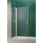 Drzwi prysznicowe 100 cm uchylne złoty szczotkowany/szkło przezroczyste 100321009801L Radaway Nes Brushed Light Gold KDJ zdj.1
