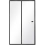 Drzwi prysznicowe 130 cm rozsuwane do ścianki bocznej DDSB130 Besco Duo Slide Black zdj.1