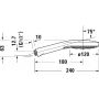 Słuchawka prysznicowa stal UV0652017070 Duravit MinusFlow zdj.2