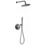Zestaw prysznicowy podtynkowy z deszczownicą grafitowy BCK7PGMSET1S Ferro Ciriculus zdj.1