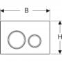 Przycisk spłukujący do wc stal 115652001 Geberit Sigma21 zdj.2