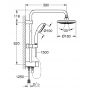 Zestaw prysznicowy 26381000 Grohe New Tempesta zdj.2