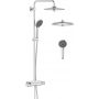 Zestaw prysznicowy ścienny termostatyczny z deszczownicą starlight chrome 26403002 Grohe Vitalio Joy zdj.1