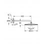 Deszczownica z ramieniem 31x31 cm okrągła chrom 26557000 Grohe zdj.2