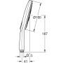 Słuchawka prysznicowa czarna 265972430 Grohe Vitalio SmartActive zdj.2