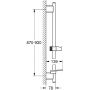 Drążek prysznicowy 90 cm 26603BE0 Grohe Rainshower zdj.2