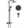 Zestaw prysznicowy ścienny termostatyczny z deszczownicą czarny 266772430 Grohe Vitalio Start Shower System zdj.1