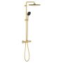 Zestaw prysznicowy ścienny termostatyczny z deszczownicą brushed cool sunrise 26696GN1 Grohe Vitalio Comfort zdj.1
