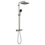 Zestaw prysznicowy ścienny termostatyczny z deszczownicą brushed hard graphite 26696AL1 Grohe Vitalio Comfort zdj.2