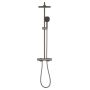 Zestaw prysznicowy ścienny termostatyczny z deszczownicą brushed hard graphite 26696AL1 Grohe Vitalio Comfort zdj.3