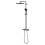 Zestaw prysznicowy ścienny termostatyczny z deszczownicą brushed hard graphite 26696AL1 Grohe Vitalio Comfort zdj.4