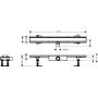Odpływ liniowy 70 cm stal 56164800 Hansgrohe RainDrain Compact zdj.2