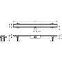 Odpływ liniowy 100 cm stal 56170800 Hansgrohe RainDrain Compact zdj.2