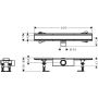 Odpływ liniowy 60 cm stal 56174800 Hansgrohe RainDrain Compact zdj.2