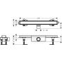 Odpływ prysznicowy 60 cm stal 56175000 Hansgrohe RainDrain Compact zdj.2