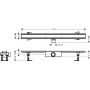 Odpływ liniowy 90 cm stal 56180800 Hansgrohe RainDrain Compact zdj.2
