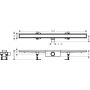 Odpływ liniowy 100 cm stal 56183000 Hansgrohe RainDrain Compact zdj.2