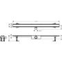 Odpływ liniowy 120 cm stal 56184800 Hansgrohe RainDrain Compact zdj.2