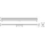 Element zewnętrzny odpływu 120 cm stal 56201800 Hansgrohe RainDrain Original zdj.2