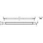 Element zewnętrzny odpływu 100 cm stal 56217800 Hansgrohe RainDrain Match Plus zdj.2